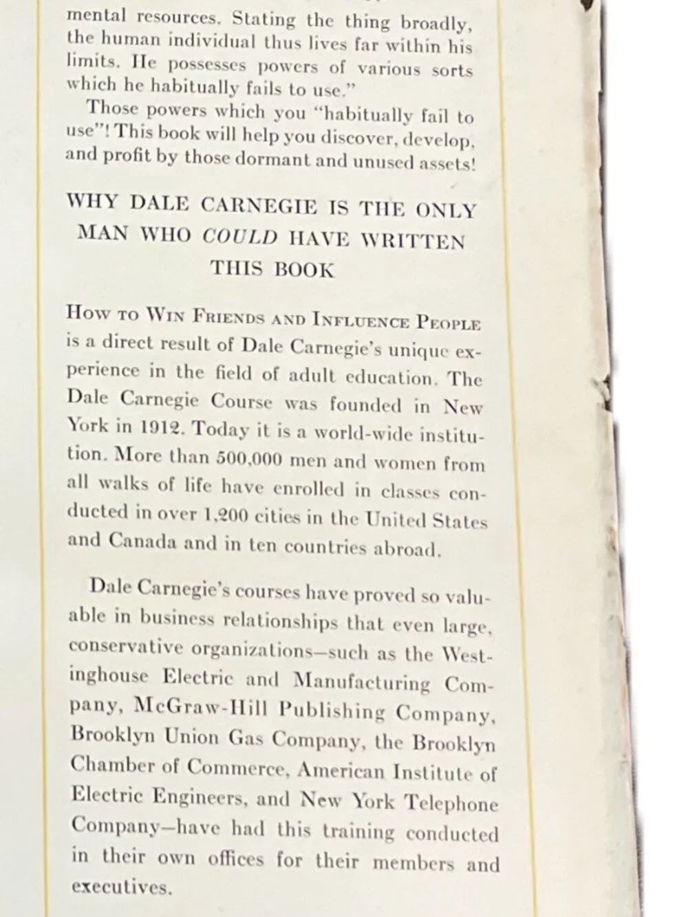 Vintage Dale Carnegie's How to Win Friends/Public Speaking/The Leader in You